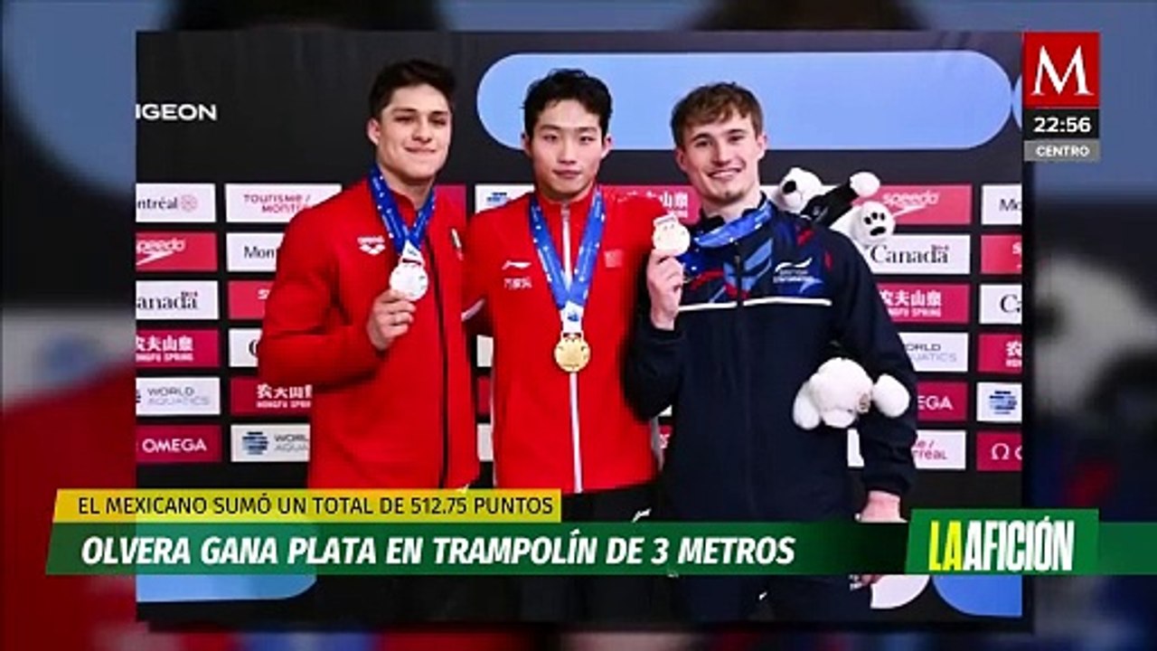 Mexicanos ganan medalla de plata en Mundial de Clavados de Montreal