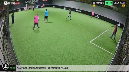 Faute de Hugo Lacontre - OLYMPIQUE PALOIS