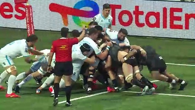 TOP 14 - Essai de Loic GODENER (OYO) - Oyonnax Rugby - Montpellier Hérault Rugby