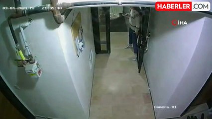 Depremde yaşanan panik anları kamerada