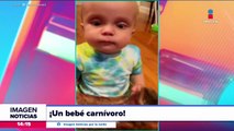 Reacción de bebé se hace viral en redes sociales