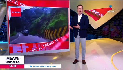 Captan impacto contra dos camiones de carga pesada