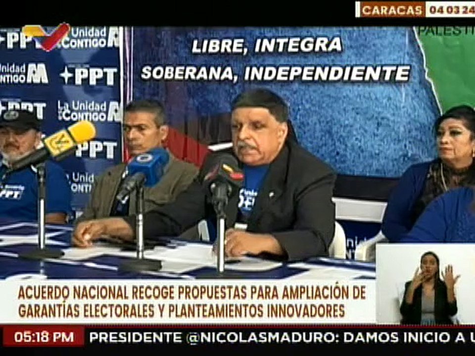 Partido PPT condena las sanciones impuestas por los EE.UU. contra el bienestar del pueblo venezolano
