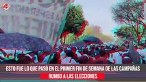 Claudia Sheinbaum, Xóchitl Gálvez y Álvarez Máynez: Los primeros días de campaña
