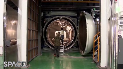 Views Of What A Space Environment Simulation Chamber Looks Like