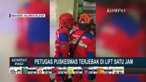 Detik-detik Petugas Damkar Makassar Evakuasi Petugas Puskesmas Kassi-Kassi Terjebak di Lift