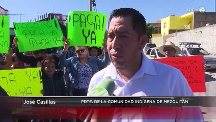 Para exigir el pago de sus tierras, comunidad indígena de Mezquitán cierra Avenida Lázaro Cárdenas