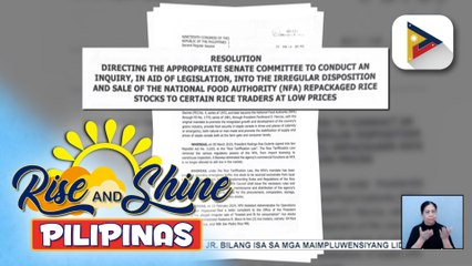Kuwestyonableng pagbebenta ng NFA Rice, iimbestigahan na rin ng Senado