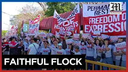Quiboloy supporters hold rally at Senate