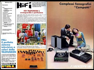 Telefunken edizione 1975 Catalogo Telefunken per il mercato italiano.