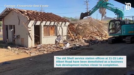 Lake Albert Road business hub project demolition