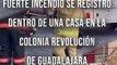 Un voraz incendio consumió una vivienda ubicada en la colonia Revolución de Guadalajara, este hecho generó una intensa movilización de cuerpos de emergencia #TuNotiReel