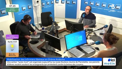 Morgane Amblard, membre du collectif des infirmiers libéraux de Drôme -Ardèche