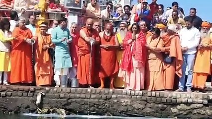 नर्मदा पूजन के साथ साकेत धाम में पाटोत्सव शुरू