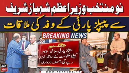 PM Shehbaz Shairf se People's Party ke wafd ki mulaqat