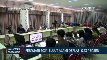 Sulut Alami Deflasi 0,63 Persen Di Bulan Februari 2024