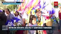 Xóchitl Gálvez y Santiago Taboada comparten simpatizantes en Azcapotzalco, CdMx
