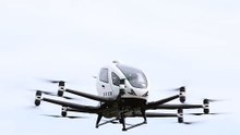 Flying vehicle test flight in Japan