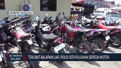Terlibat Balapan Liar, 94 Unit Sepeda Motor Ditahan Polresta Ambon