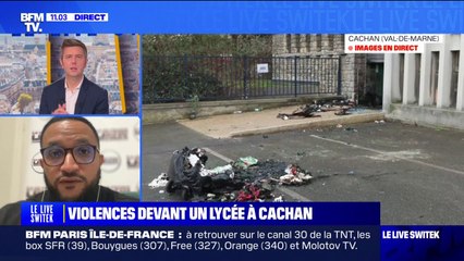 Violences devant un lycée à Cachan: "À ma connaissance, il n'y a pas eu de blessés", affirme Reda Belhadj (SGP Police FO)