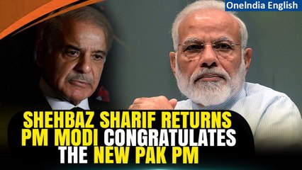 Video herunterladen: PM Narendra Modi congratulates Shehbaz Sharif for his 2nd Term as Pakistan PM | Oneindia