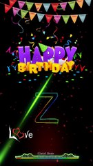 Z letter black screen status ✨Z name birthday whatsapp status