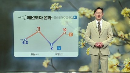 내일 예년보다 온화...동해안·제주도 중심 눈비 / YTN
