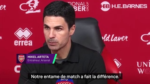 Arteta : Une excellente soirée, mais il s'agit maintenant de gagner tous les matches