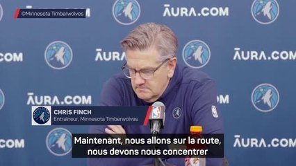 Timberwolves - Finch heureux de voir Gobert plus "patient"
