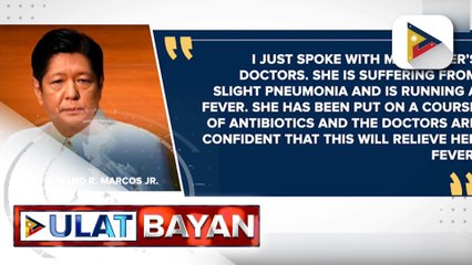 PBBM, kinumpirma na na-ospital si dating First Lady Imelda Marcos