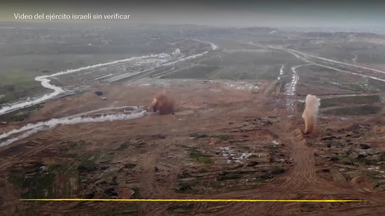 El ejército israelí muestra la destrucción de lo que dice ser el túnel más grande de Hamás