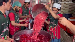 Refreshing Watermelon  Juice | Amazing Watermelon Cutting Skills | Famous Street Drink of Karachi