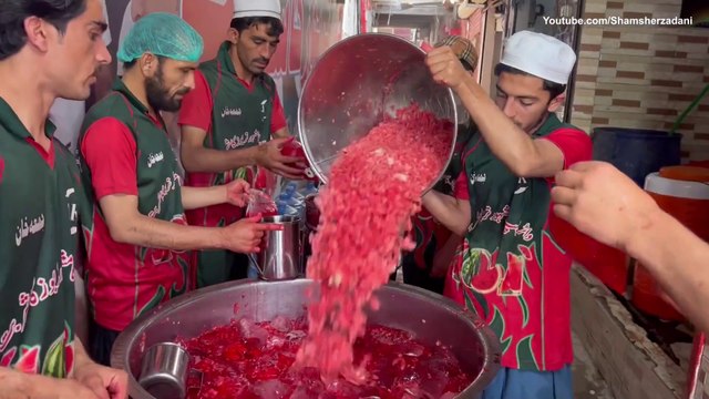 Refreshing Watermelon Juice | Amazing Watermelon Cutting Skills | Famous Street Drink of Karachi