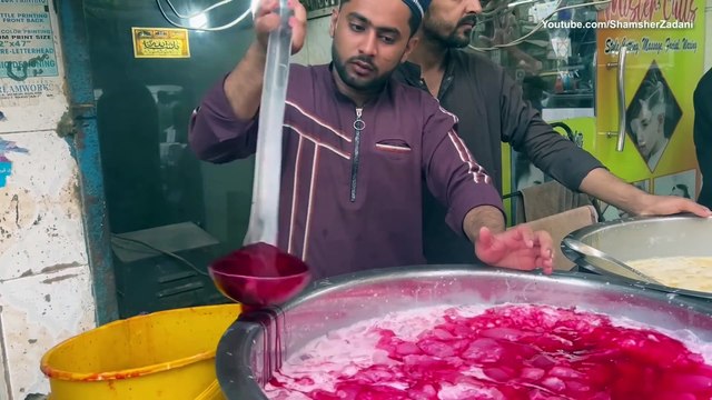 Original Banana Strawberry Milkshake | Roadside Street Drink Banana Juice | Crushed Ice Milkshake