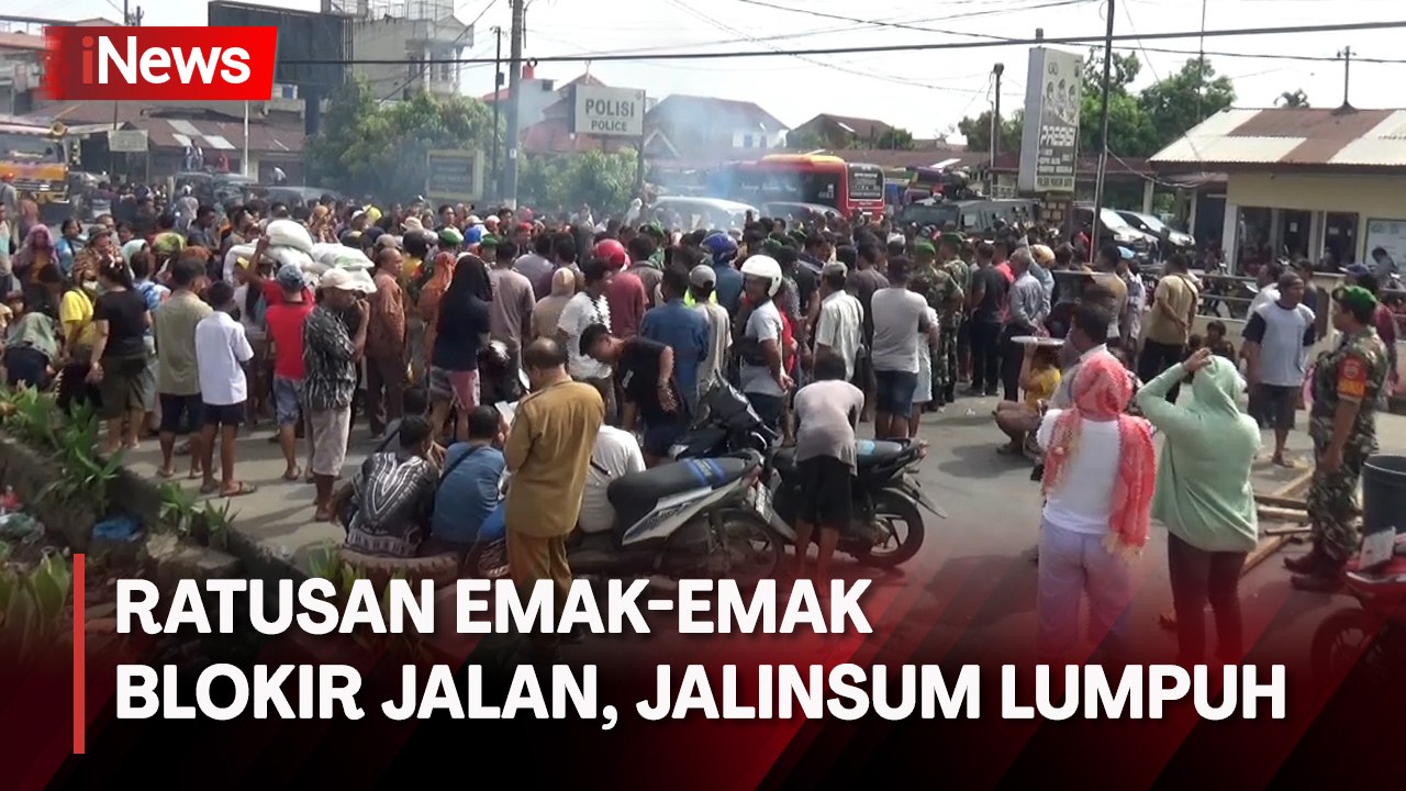 Diblokir Ratusan Emak-Emak di Deli Serdang, Lalu Lintas Jalinsum Lumpuh Total