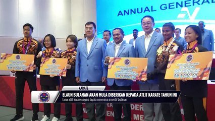 Elaun bulanan akan mula diberikan kepada atlit karate negara