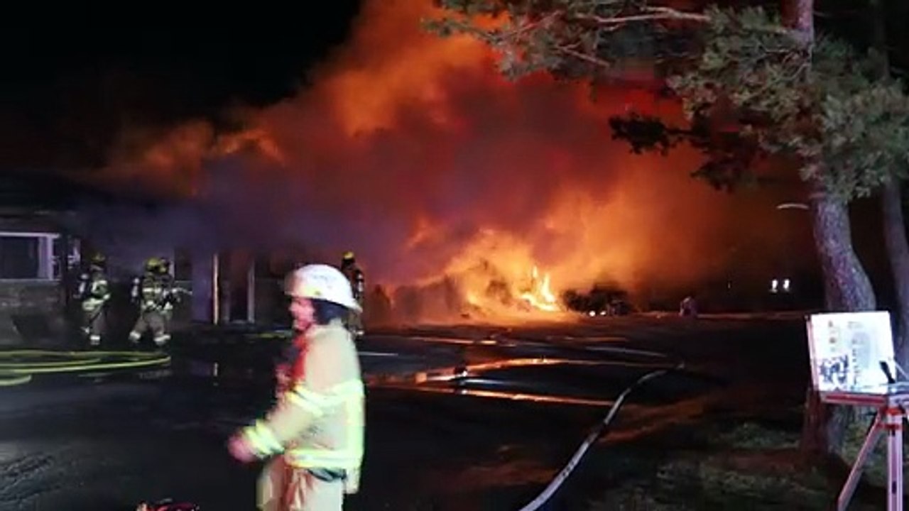 Vidéo incendie motel