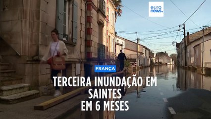 Saintes inundada três vezes em seis meses