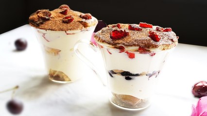 Mon TIRAMISU aux FRUITS ROUGES Vraiment RAPIDE et FACILE !