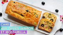Mon CAKE SALÉ Facile et Rapide aux Olives, Jambons et Mozzarella ! (1)