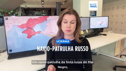Navio de patrulha da frota russa foi destruído num ataque noturno no Mar Negro