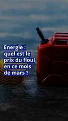 Energie : quel est le prix du fioul en ce mois de mars ?