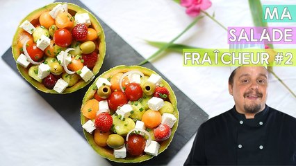 Ma SALADE Fraîcheur avec ces Gourmandes Boulettes et sa Fêta !