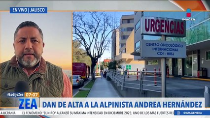Dan de alta a la alpinista Andrea Hernández, rescatada del Pico de Orizaba