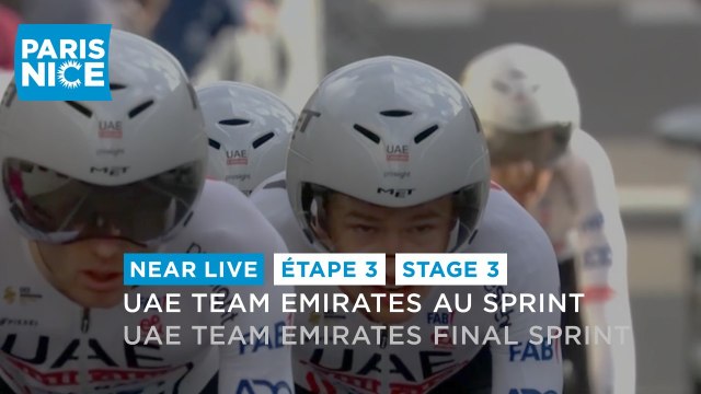 UAE Team Emirates final sprint - Stage 3 - Paris-Nice 2024