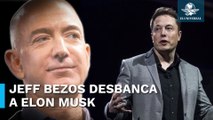 Elon Musk deja de ser la persona más rica del mundo; Jeff Bezos le quita el puesto