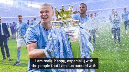 Haaland happy at Man City amid Real Madrid links