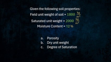 CE Board HGE Problem 13 (Hydraulics and Geotechnical Engineering) - CE NOV 2017