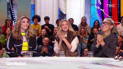 Vernis Rouge réagit au succès de son audition dans "The Voice" sur le plateau "Quotidien"