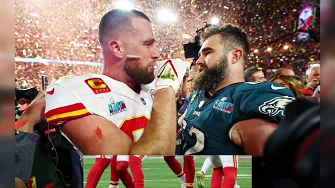 Jason Kelce chokes up remembering night he met wife Kylie: ‘I knew right away’.